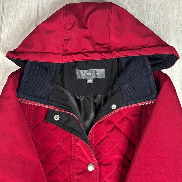 Winter Jacket, hooded, Quilted, Liz Claiborne, Small - Picture 5 of 10